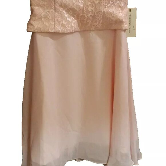 Wedding Gown Gallery Womans size 10 Wedding Dress peach lace top NWT Bride - Picture 8 of 10
